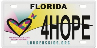 Laurens Kids License Plate