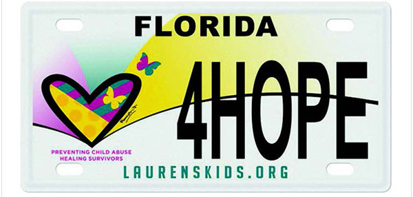 Lauren's Kids License Plate